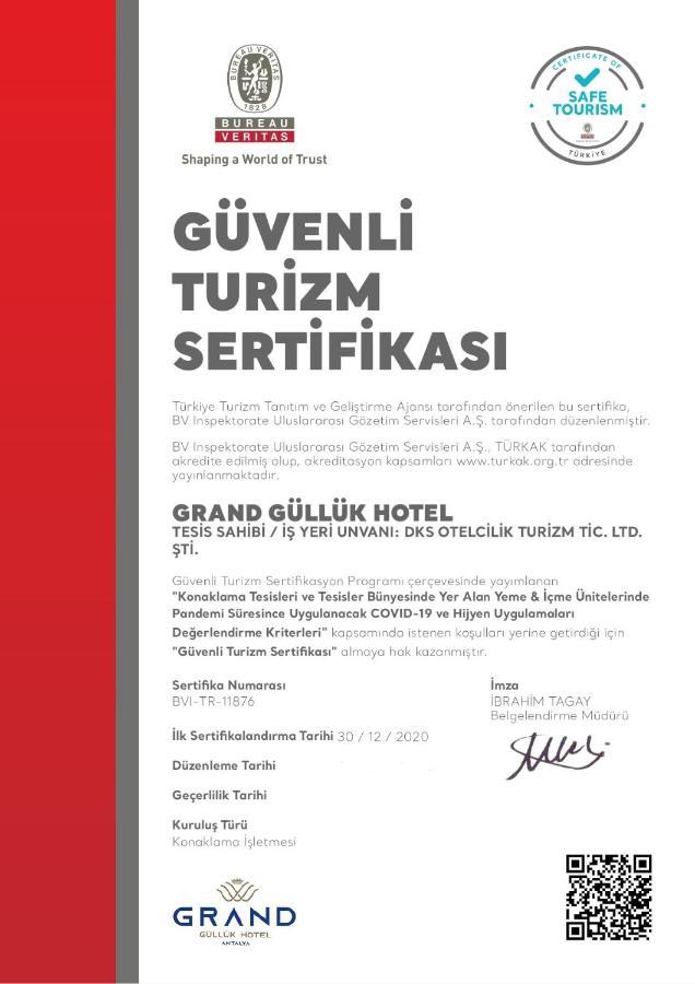 Grand Gulluk Hotel & Spa City Center Antália Exterior foto